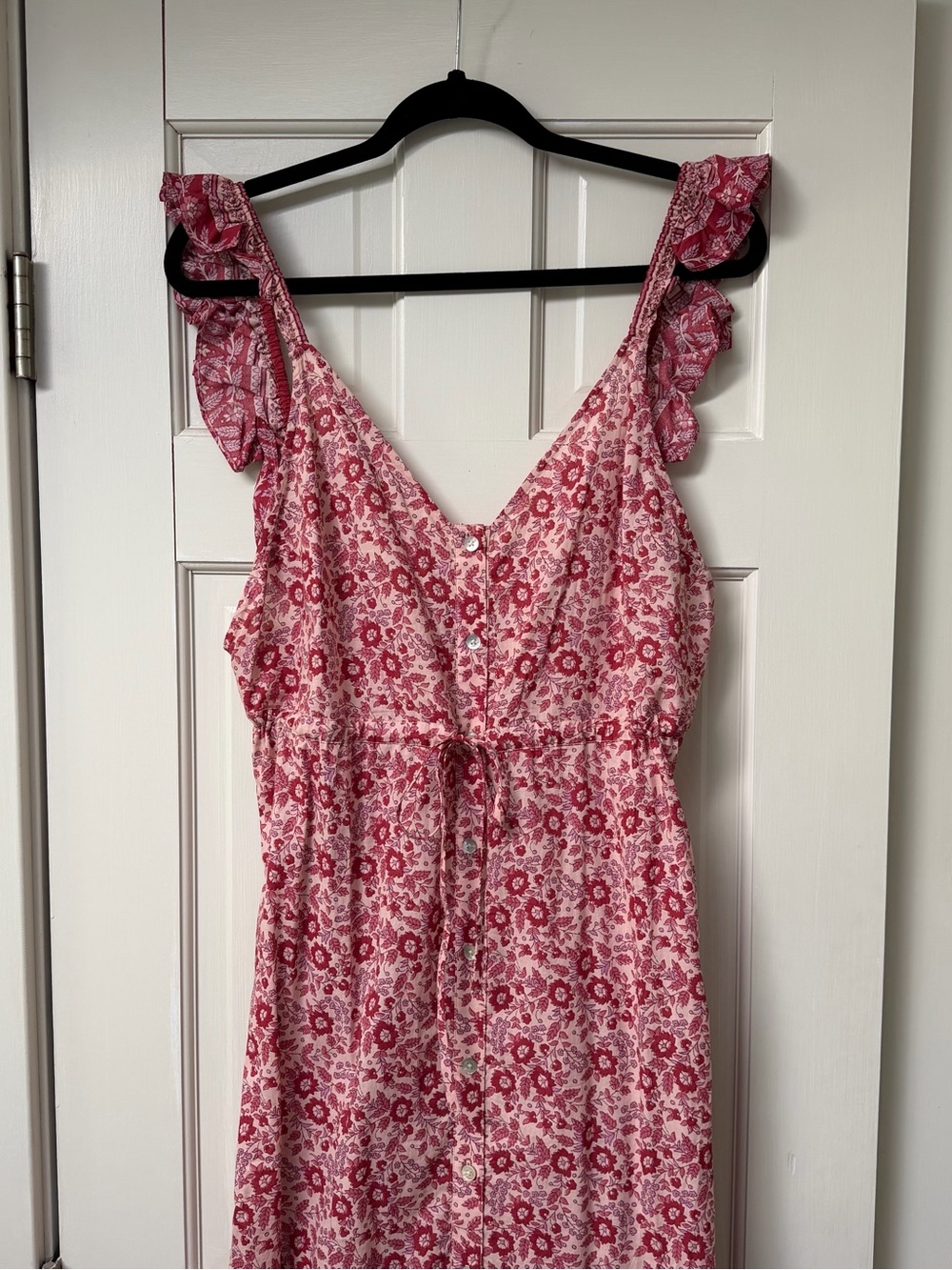 Faherty Women's Pink Floral maxi dress